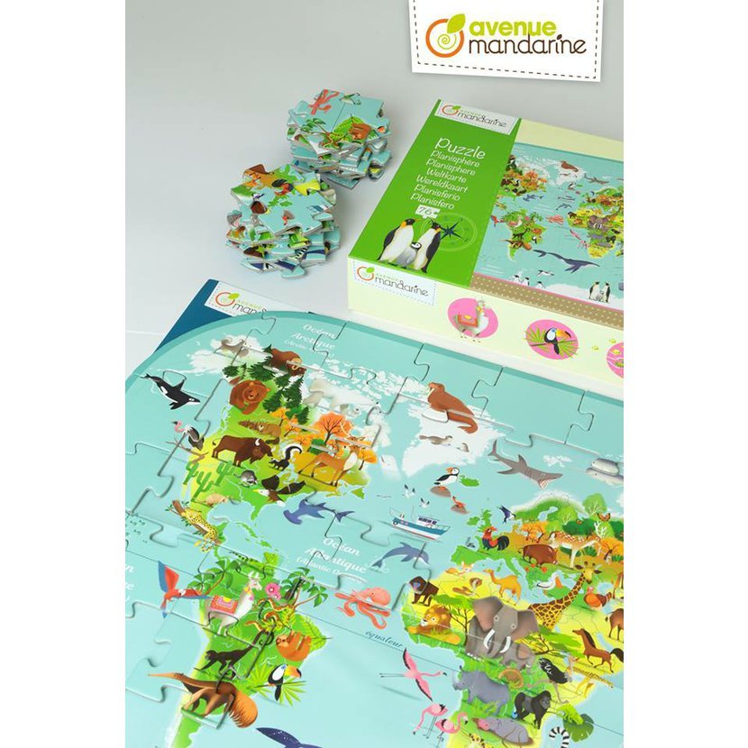 Velké puzzle Zvířata na planetě